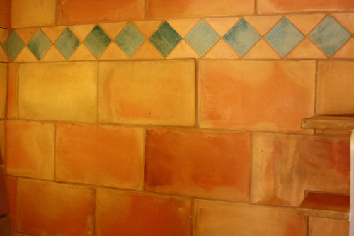 Aperçu final du carrelage mural en terre cuite