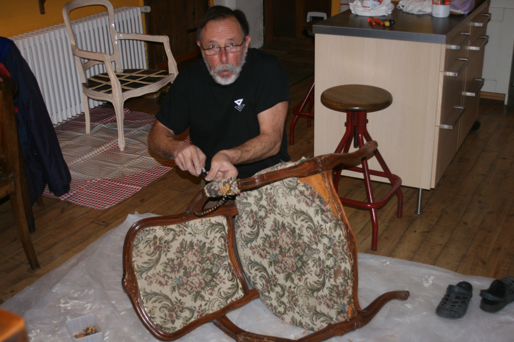 restauration fauteuils demontage